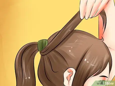 Image titled Do a Neat Middle Height Ponytail Step 10