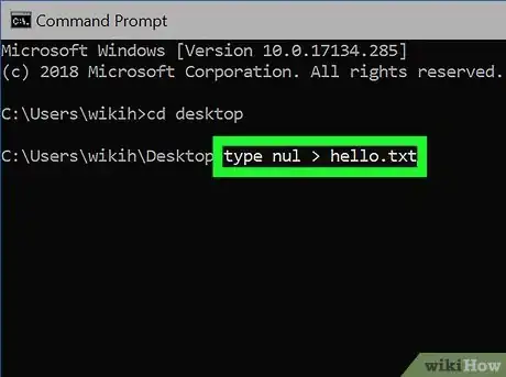 Image titled Create and Delete Files and Directories from Windows Command Prompt Step 12