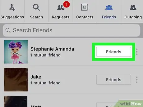 Image titled Edit Your Friends List on the Facebook App on iPhone or iPad Step 4