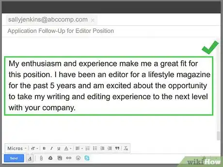 Image titled Write a Follow Up Email for a Job Application Step 6