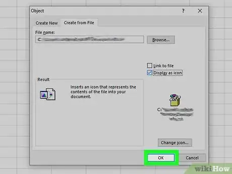 Image titled Embed Documents in Excel Step 9