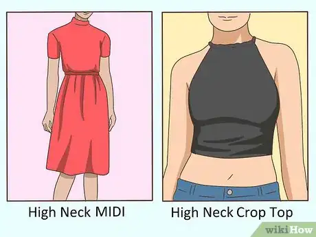 Image titled Style a High Neckline Step 3