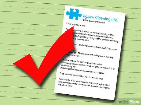 Image titled Write a Cleaning Bid Step 5