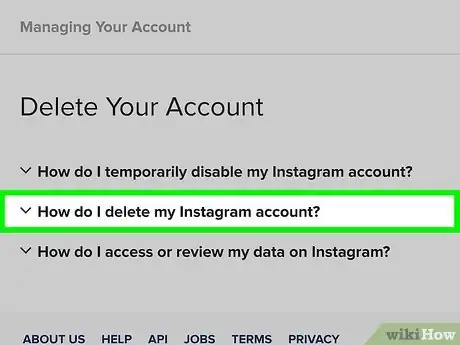 Image titled Delete an Instagram Account Step 9