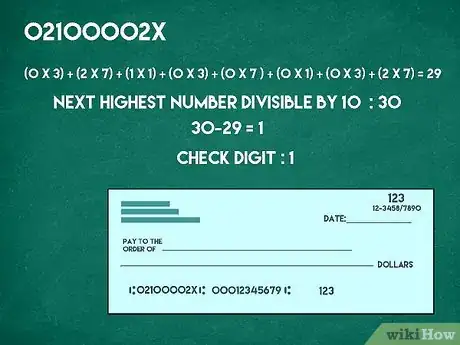 Image titled Calculate the Check Digit of a Routing Number from an Illegible Check Step 3