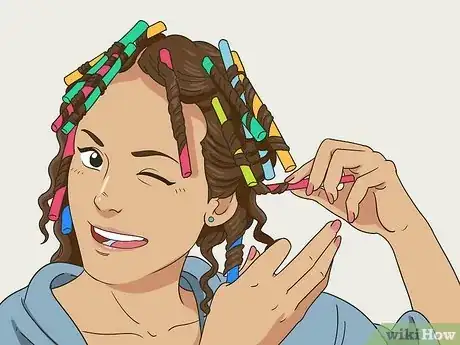 Image titled Curl Your Hair with Straws Step 11