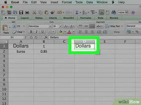 Image titled Create a Currency Converter With Microsoft Excel Step 5