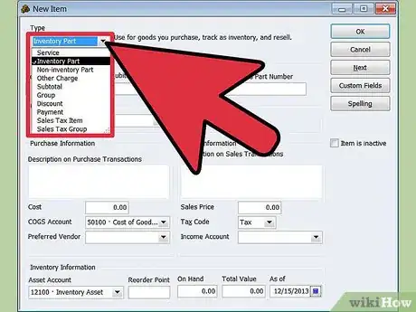 Image titled Use QuickBooks for Inventory Step 12