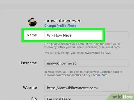 Image titled Change Your Name on Instagram Step 11