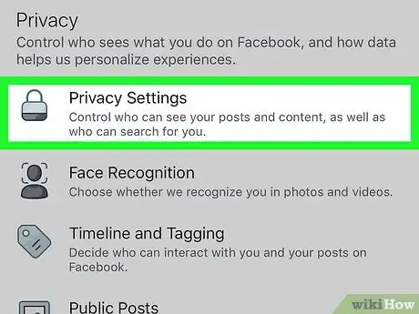 Image titled Manage Facebook Privacy Settings Step 4