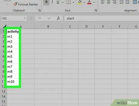 Image titled Create a Timeline in Excel Step 18