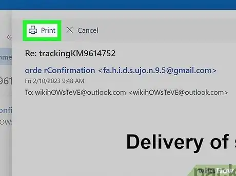 Image titled Print Email from Outlook Step 4
