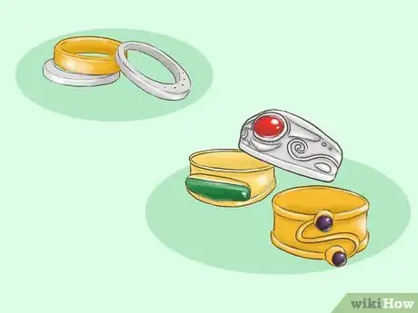 Image titled Wear Gold and Silver Rings Together Step 1