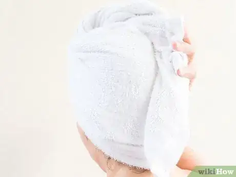 Image titled Create a Turban With a Towel to Dry Wet Hair Step 10
