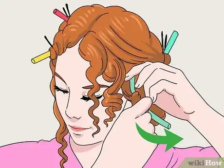 Image titled Curl Your Hair with Straws Step 17