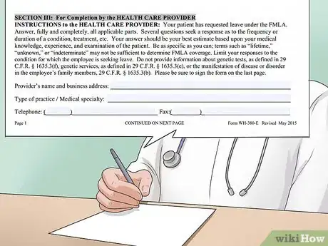Image titled Fill out an FMLA Form Step 11