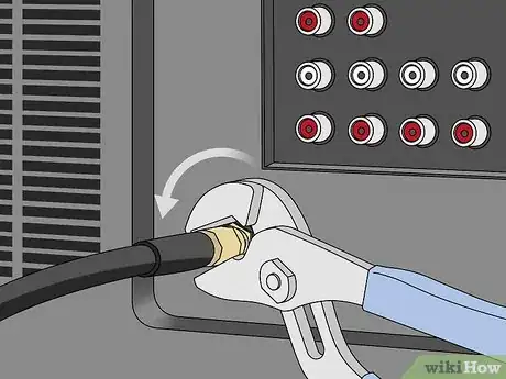 Image titled Unscrew a Coaxial Cable From Audiovisual Equipment Step 5