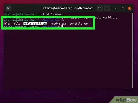 Image titled Create a File in a Directory in Linux Step 22