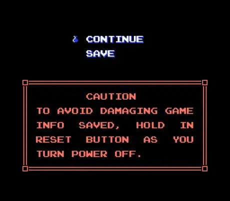 Image titled Zelda 2 The Adventure of Link save screen.png