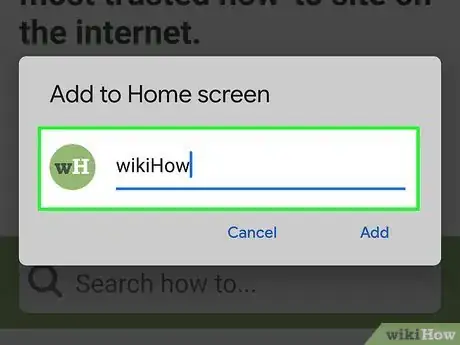 Image titled Set a Bookmark Shortcut in Your Home Screen on Android Step 6