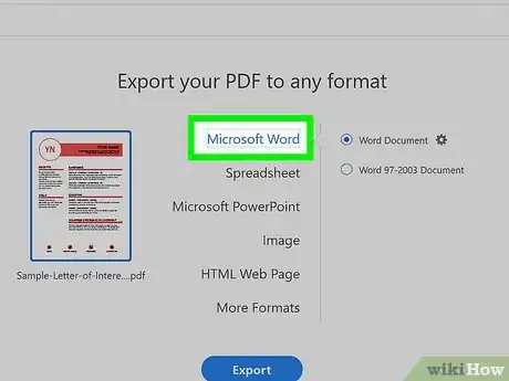 Image titled Convert a PDF to a Word Document Step 20