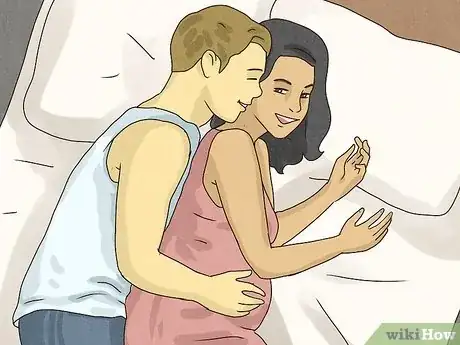 Image titled Cuddle While Pregnant Step 1