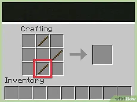 Image titled Make a Bow and Arrow in Minecraft Step 3