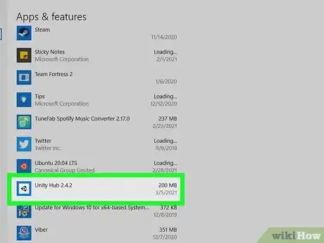 Image titled Uninstall Unity on Windows Step 8