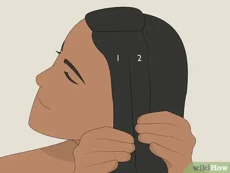 Image titled Stretch Natural Hair for Braids Step 13