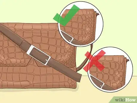 Image titled Tell if a Handbag Is Genuine Crocodile Step 1
