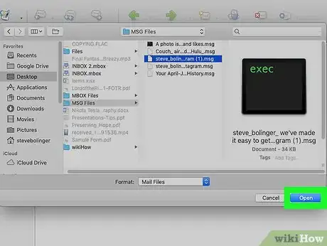 Image titled Open MSG Files on Mac Step 10