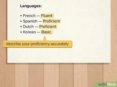 Image titled Write About Languages in Your CV Step 4