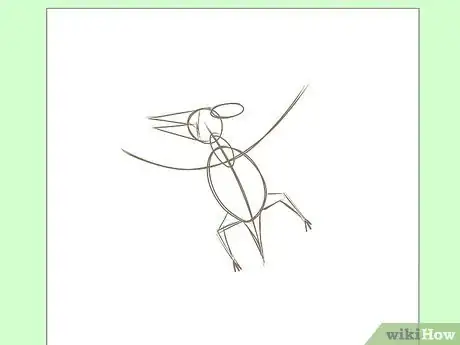 Image titled Draw a Pterodactyl Step 3