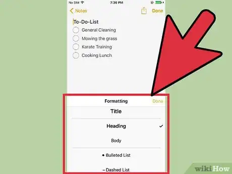 Image titled Create a to Do List in iPhone Notes Step 8