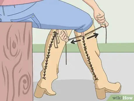 Image titled Keep over the Knee Boots Up Step 1