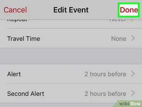 Image titled Set Reminders on iPhone Calendar Step 7