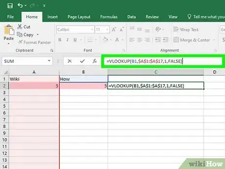 Image titled Find Matching Values in Two Columns in Excel Step 7