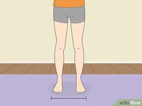 Image titled Do the Triangle Pose in Yoga Step 1