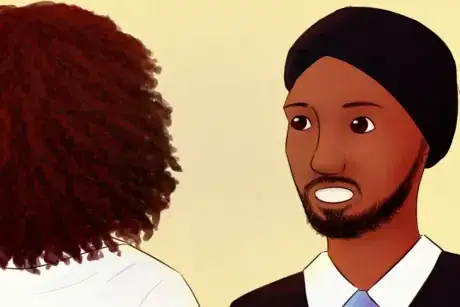 Image titled Sikh Man Talks to Woman.png