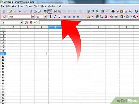 Image titled Learn Spreadsheet Basics with OpenOffice.org Calc Step 4Bullet1