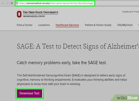 Image titled Test Your Memory Using the SAGE Test Step 4