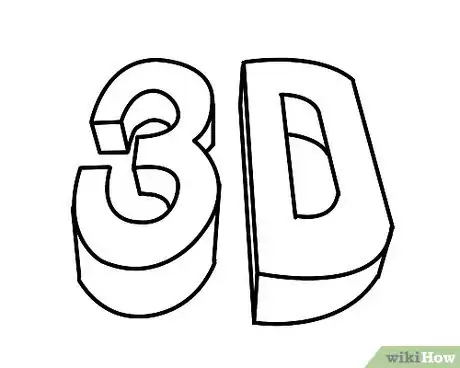 Image titled Draw 3D Letters Step 9