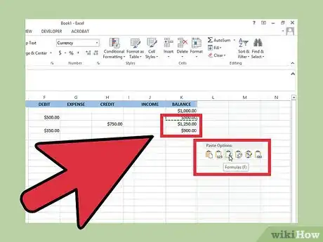 Image titled Create a Simple Checkbook Register With Microsoft Excel Step 12