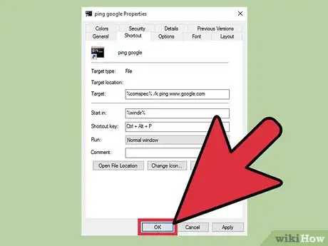 Image titled Run Command Prompt Commands from a Windows Shortcut Step 15