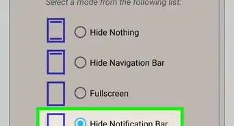 Hide the Notification Bar on Android