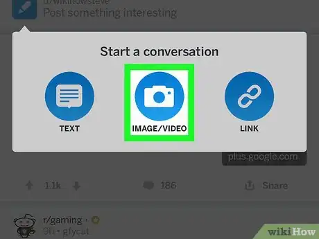 Image titled Post Pictures on Reddit on iPhone or iPad Step 3