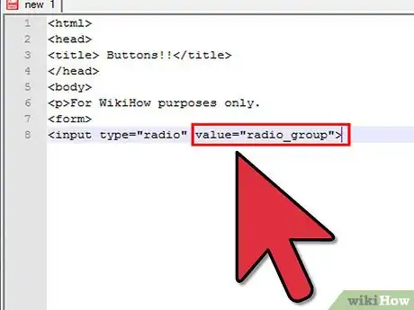 Image titled Create Radio Buttons in HTML Step 3