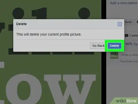 Image titled Delete a Profile Picture on Facebook on a PC or Mac Step 7