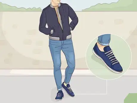 Image titled Wear Navy Sneakers Step 2