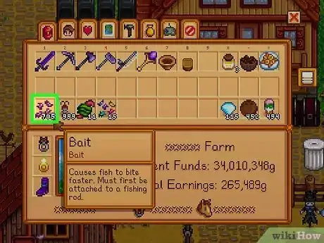 Image titled Attach Bait to Rod Stardew Step 13